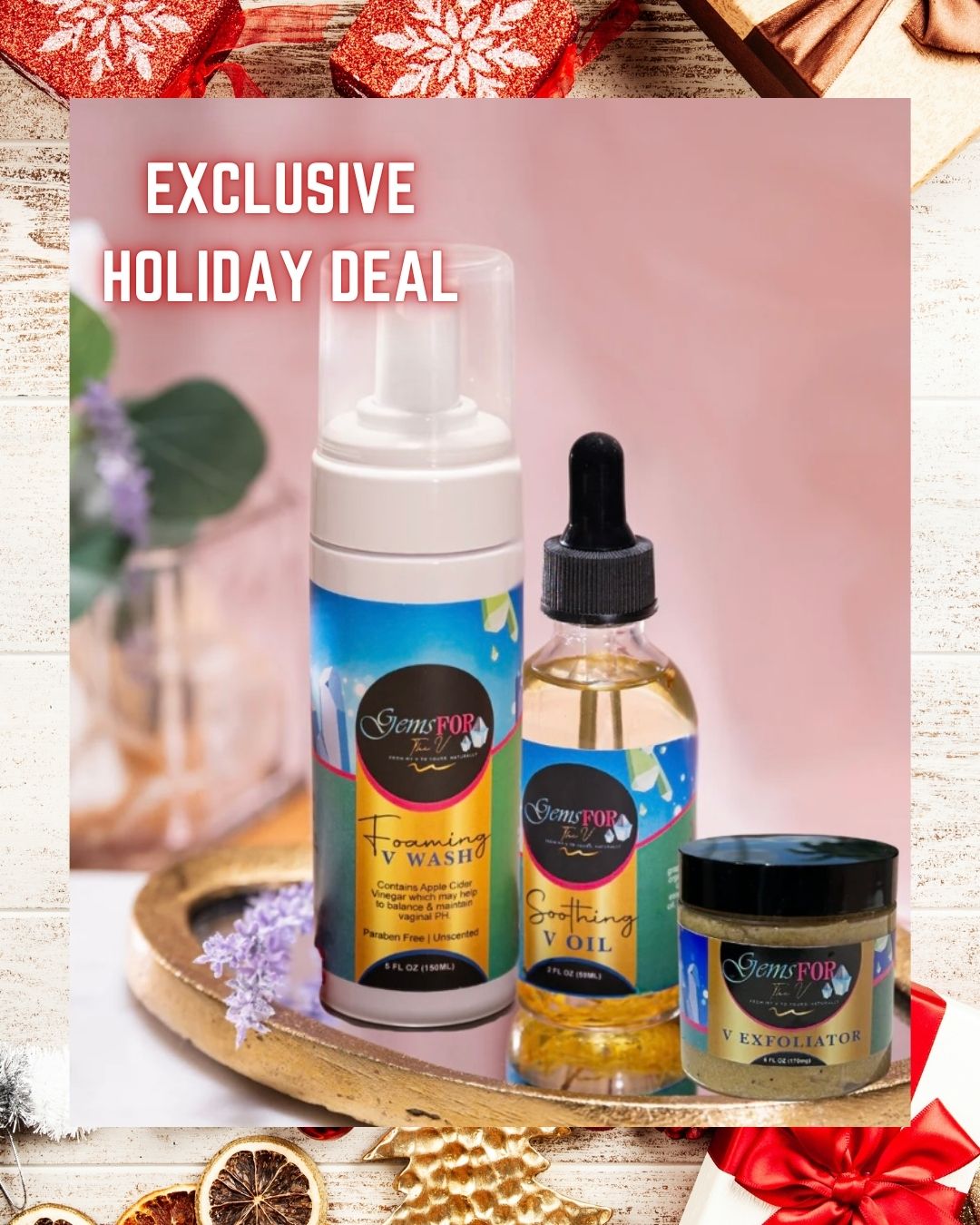 Ultimate Trio – V Wash, Oil & Scrub for Freshness, Glow & Smooth Skin