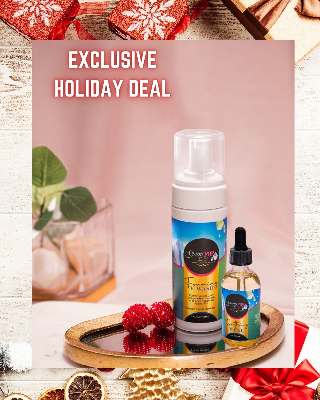 Treat Combo – Gentle V Wash + Soothing Oil for Freshness & Razor Bumps