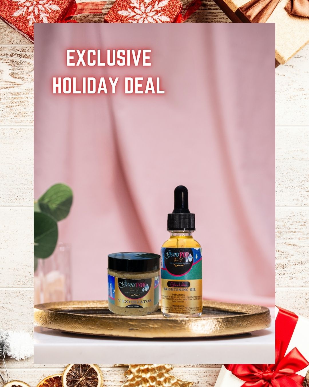 Magic Combo β Exfoliator + Brightening Oil for Inner Thighs & Bikini Line - Gemsforthev
