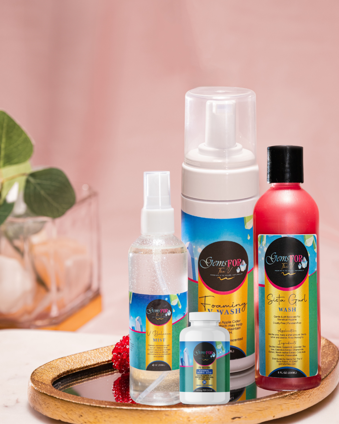 Pure Balance Kit – Full Feminine Care Set for pH, Odor & Infections - Gemsforthev