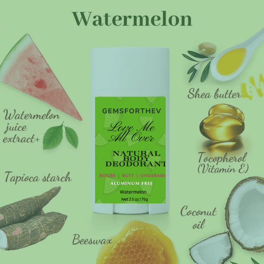 Love Me All Over – Natural Deodorant for Thighs, Underboob & Full - Body Freshness - Gemsforthev