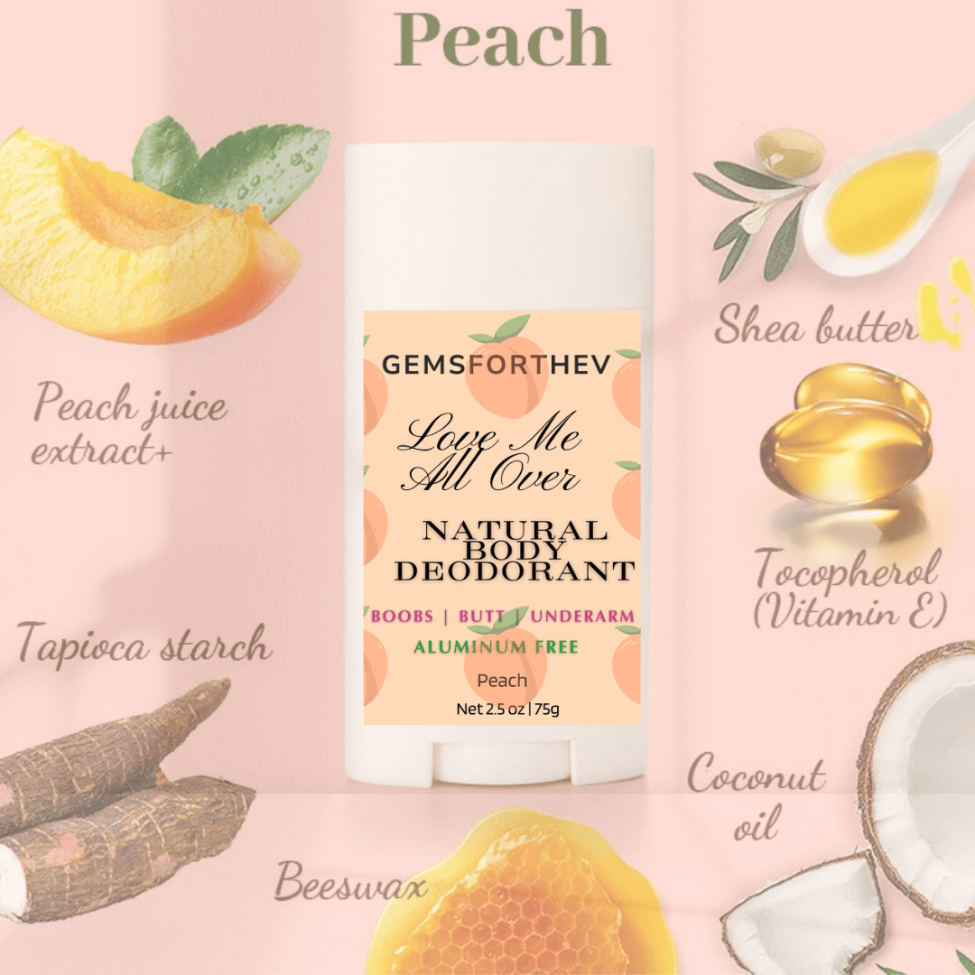 Love Me All Over – Natural Deodorant for Thighs, Underboob & Full - Body Freshness - Gemsforthev