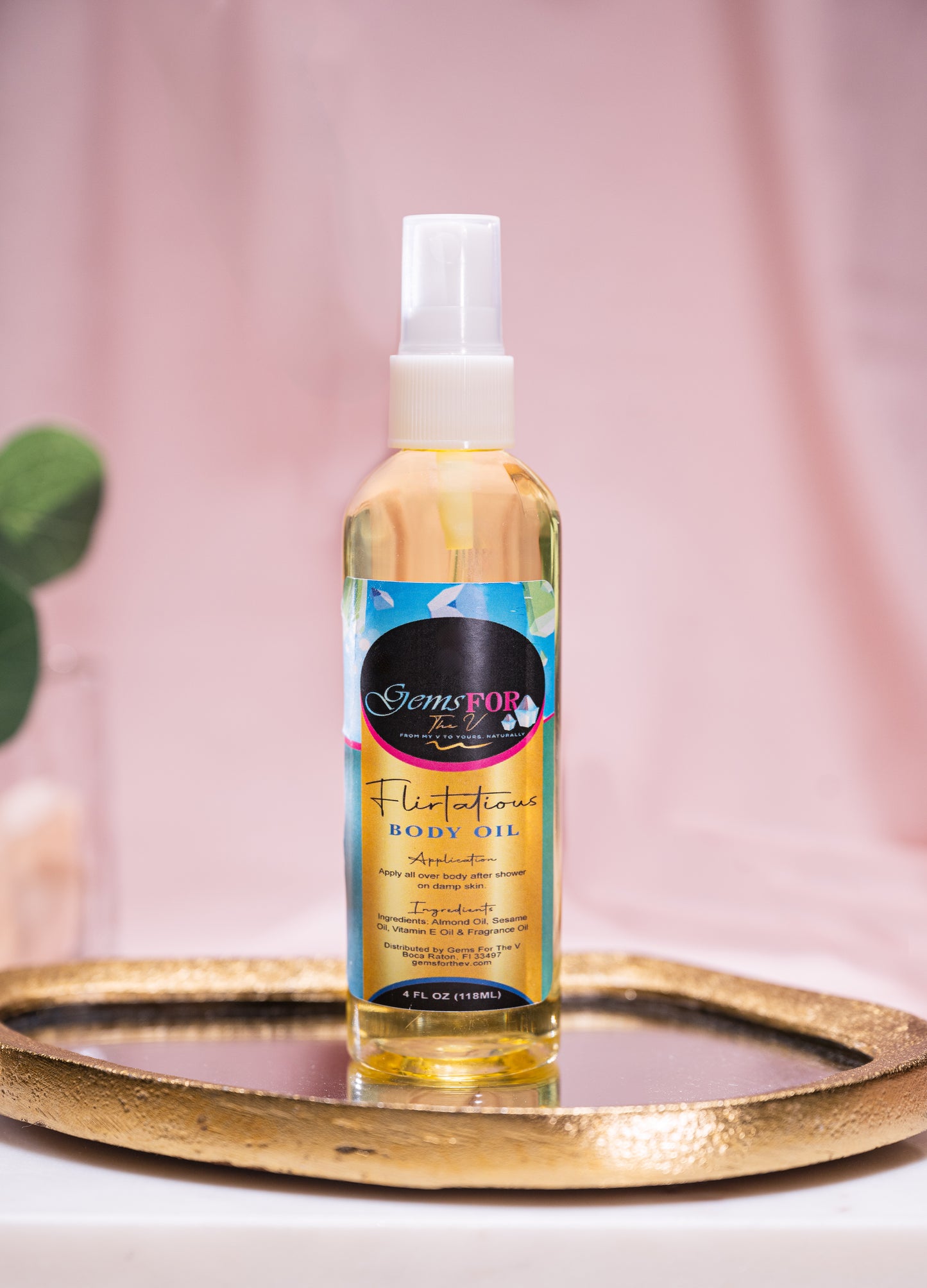 Flirtatious Body Oil – Lightweight Dry Natural Oil That Smells Like a Compliment Magnet