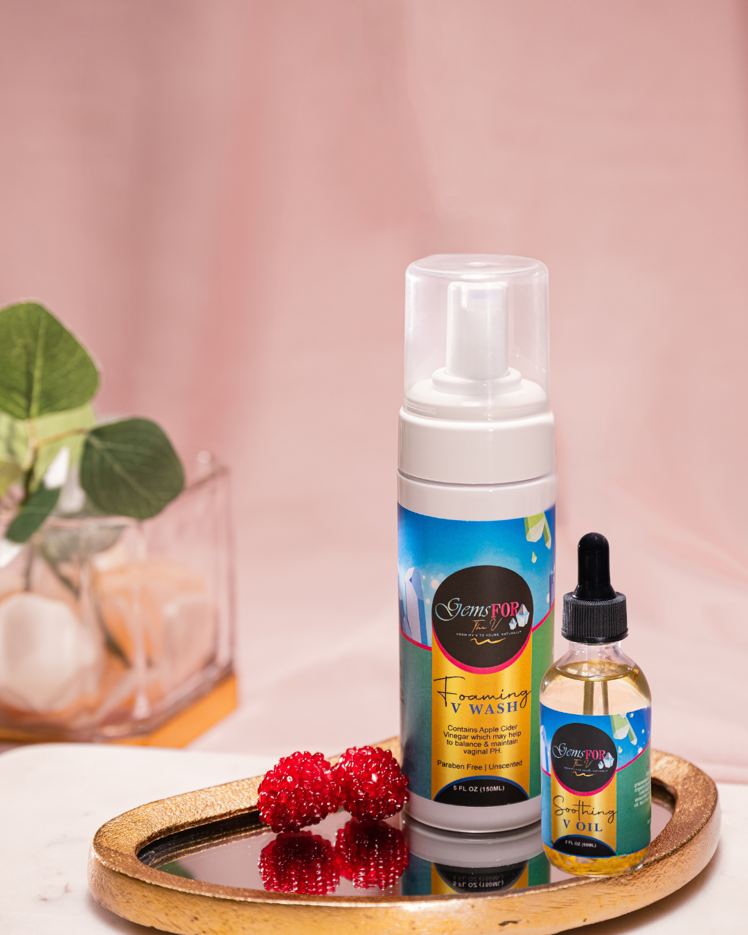 Treat Combo – Gentle V Wash + Soothing Oil for Freshness & Razor Bumps