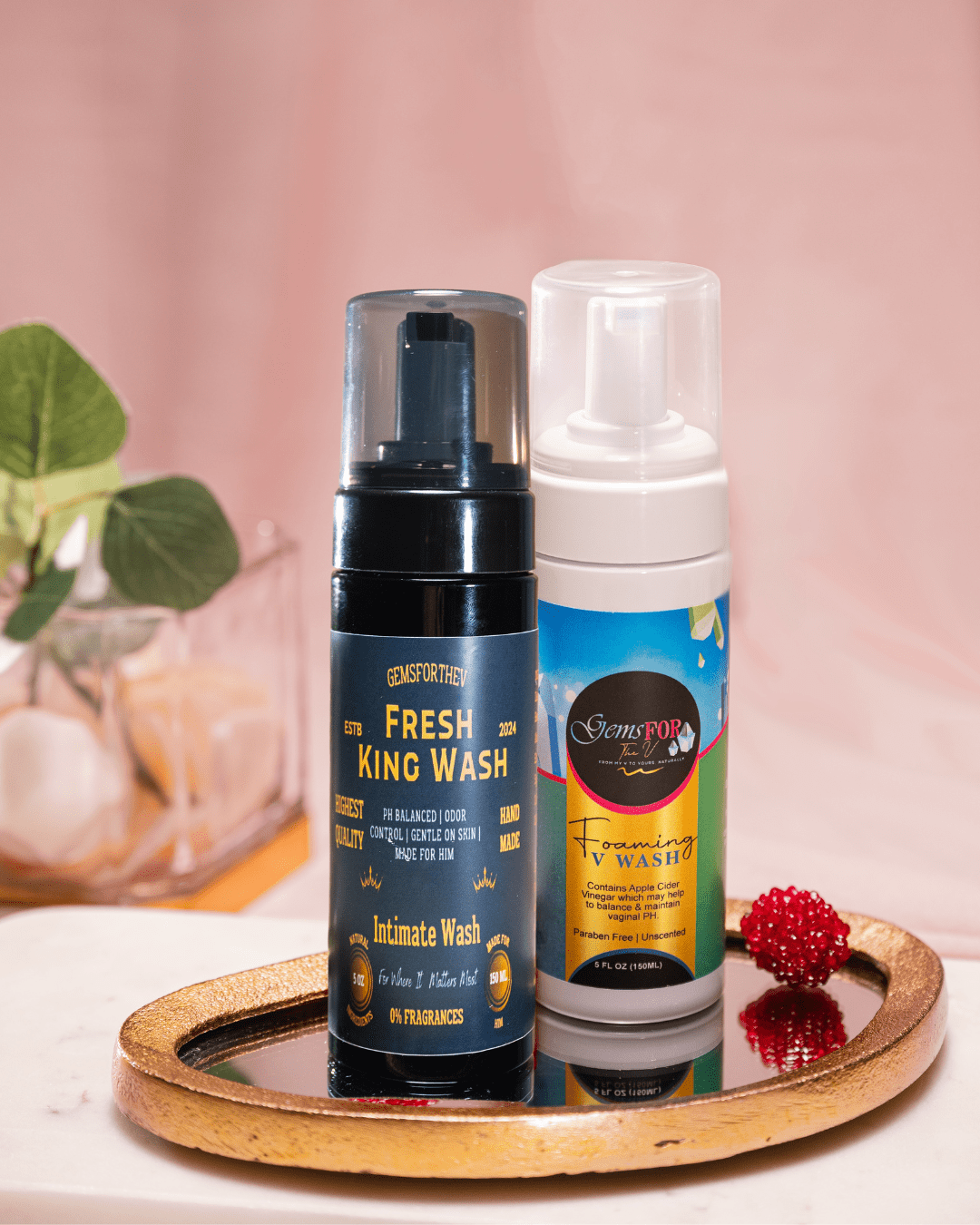 His & Hers Wash Bundle – pH - Safe Cleansing for Couples Who Care About Hygiene - Gemsforthev