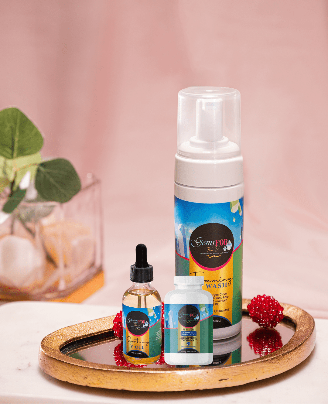 The Intimacy Glow Bundle - Your before and after intimacy routine in one kit. - Gemsforthev