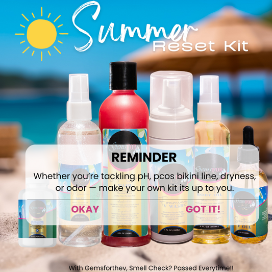 Summer Reset Kit – Pick Any 3 Products to Fix Odor, Ingrown, Discoloration & Pcos